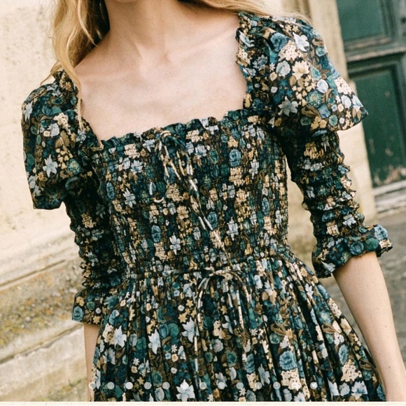 NWT DOEN Floral Print Bijou Maxi Dress - Picture 3 of 8